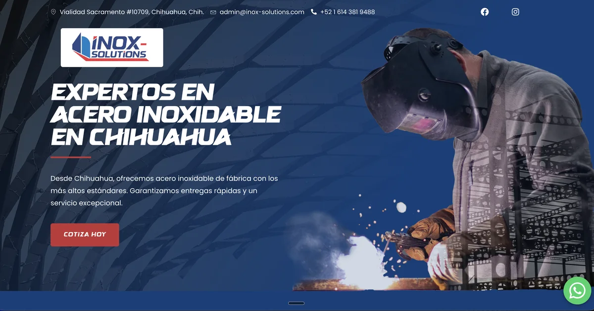 Sitio de Inox Solutions