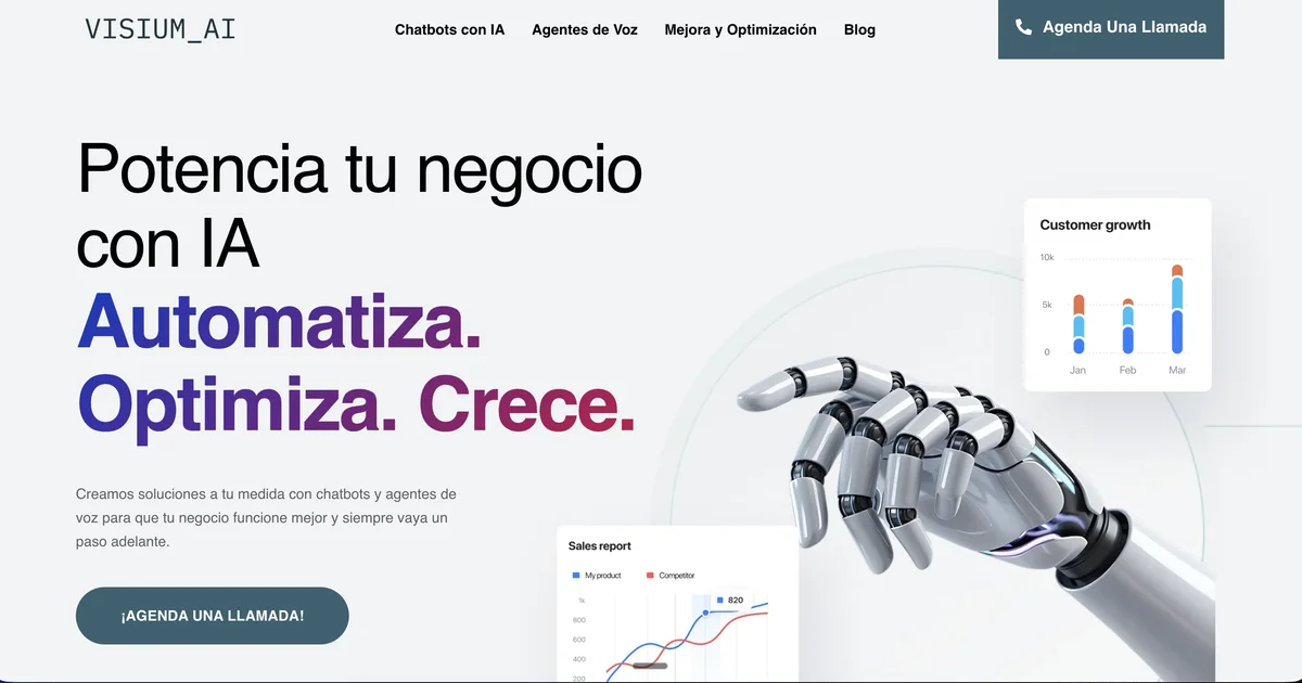 Sitio de Visium AI